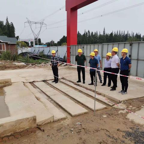 公司党总支书记、董事长徐旭来南新生态农业示范园研发大楼项目视察慰问