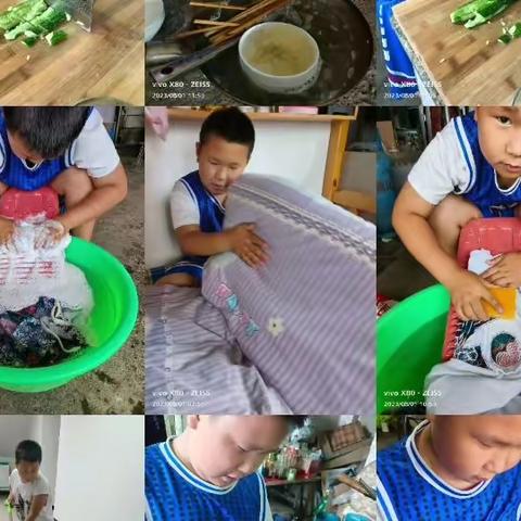 沈家屯小学二年级一班暑假劳动实践活动《我劳动、 我光荣》