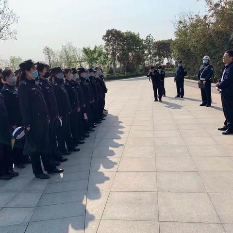 空港分局监察科积极对全局队列会操大练兵开展现场督察