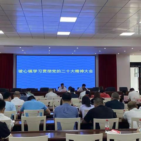 坡心镇学习贯彻党的二十大精神大会