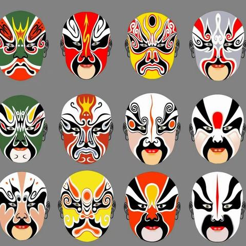 大班美术活动：京剧脸谱