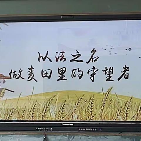 “以法之名，做麦田里的守望者”——曲兴一中法治进校园普法教育在行动