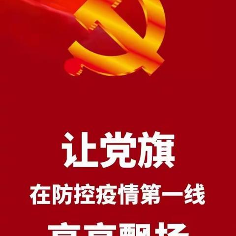 让党旗在防空疫情第一线高高飘扬