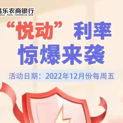 【马宋支行“悦动利率，劲爆来袭～”主题厅堂营销活动】