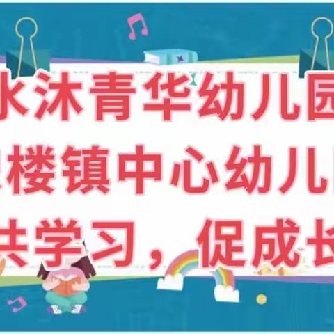 “最是一年春好处，学习正当时”水沐青华幼儿园与宋楼镇中心幼儿园教师培训