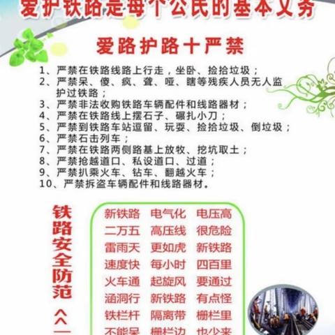 《保护铁路安全，我们一起行动》