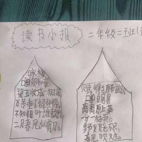 姜各庄中心小学二年级二班赵新宇