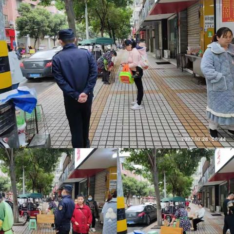 郫都区综合行政执法团结中队每日工作情况
