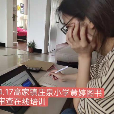 记“高家镇庄泉小学组织参加图书馆图书审查清理专项行动”在线培训