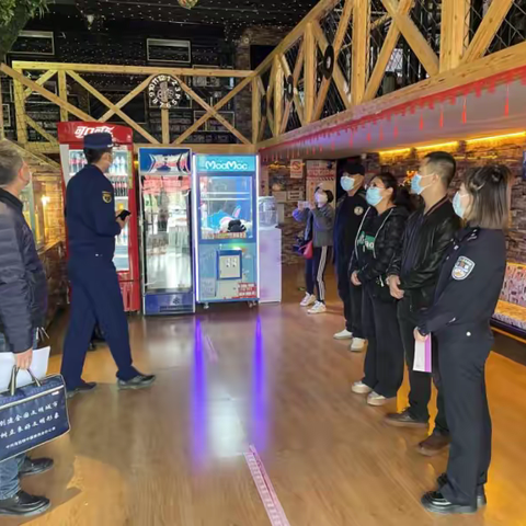 乌拉特中旗消防救援大队开展文化娱乐场所联合检查行动