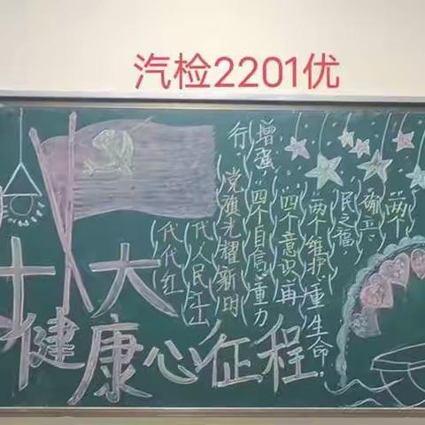 “学习二十大，健康“心”征程”后黑板报总结