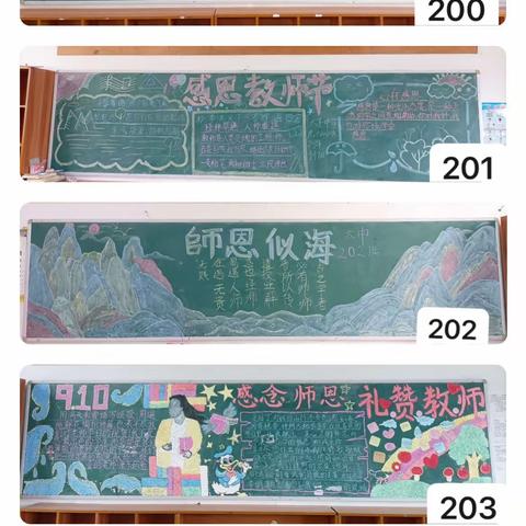 “感念师恩,礼赞教师”——南宁市武鸣区太平镇中心学校开展黑板报评比活动