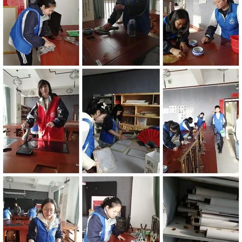 蓝背心的风采19——高2022级24班图书馆保洁岗位体验纪实