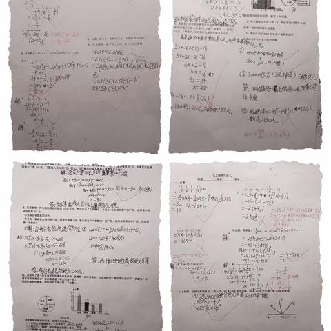 初一2班四组数学作业