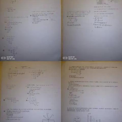 七组数学作业情况：