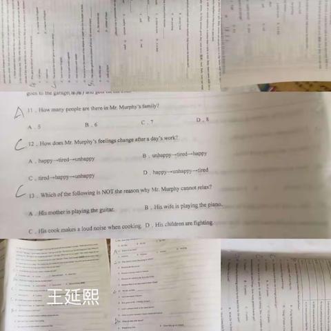 八组英语作业（徐玮晨没交