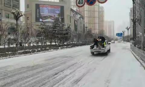 以雪为令齐行动 全力清扫保通畅