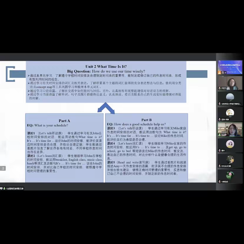 小学英语单元教学中的本质问题设计与实施线上培训收获