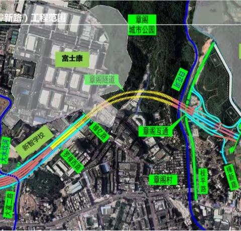 龙澜大道北延段（含樟新路）工程日报（2022年11月7日） 天气：小雨