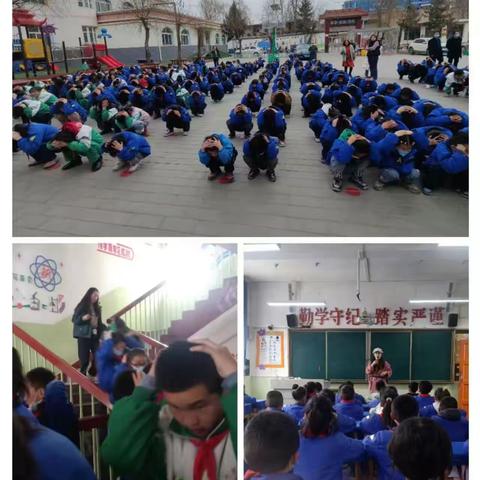 【枹罕学区罗家堡小学】校园安全常抓不懈，疏散演练警钟长鸣   防震、防火减灾演练活动