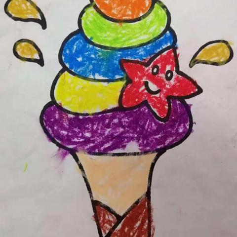 黄土矿镇幼儿园大班绘画作品