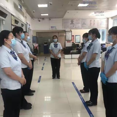 香河支行营业室6月消防应急演练