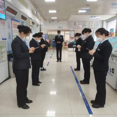 香河支行营业室3月防电信诈骗桌面演练