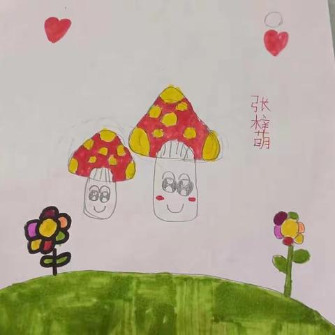 南陈村小学校“美术线上教学活动”在这个特殊时期，我们以这种特殊的方式为爱续航让家长孩子共同创作！