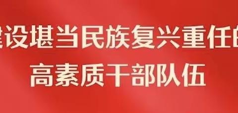 建设堪当民族复兴重任的高素质干部队伍