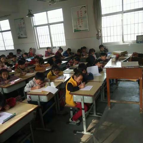 安丰乡市热电希望小学2017.11.2书法小课