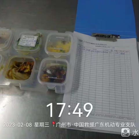 消防支队2月8号食堂下班巡检记录