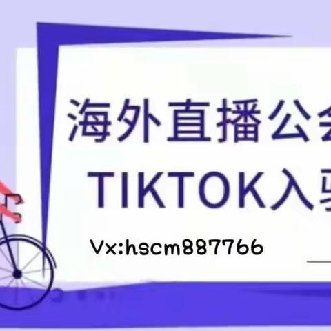 TIKTOK海外公会申请注册流程