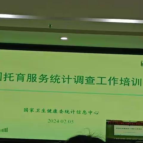 全国托育服务统计调查工作培训