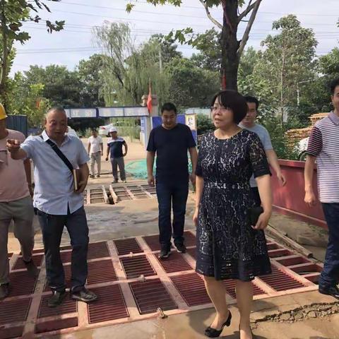 副区长王小玲检查教育建设项目推进情况
