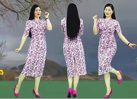 男女对唱广场舞《你做了我梦里的人》背面展示！