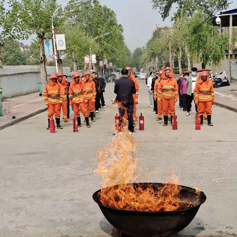 千秋路街道兴苑社区开展消防演练