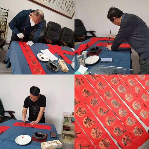 草镇社区开展“笔墨迎春—写春联送祝福”活动