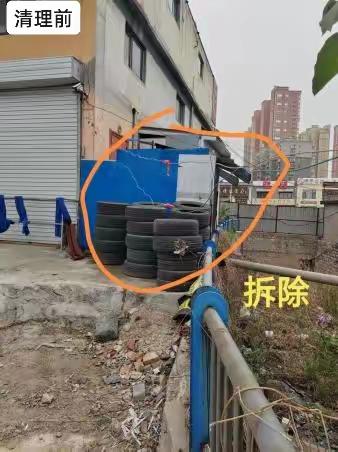北园街道开展“航运路”整治市容市貌行动
