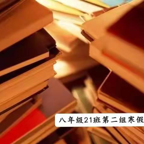 八年级21班第二组寒假作业汇报情况