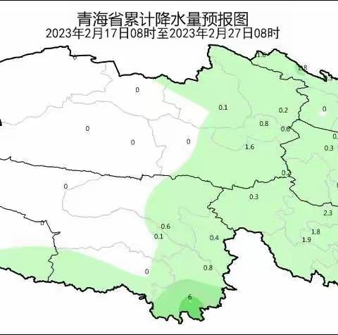 2月17日-23日农牧业区划遥感监测气象信息预报