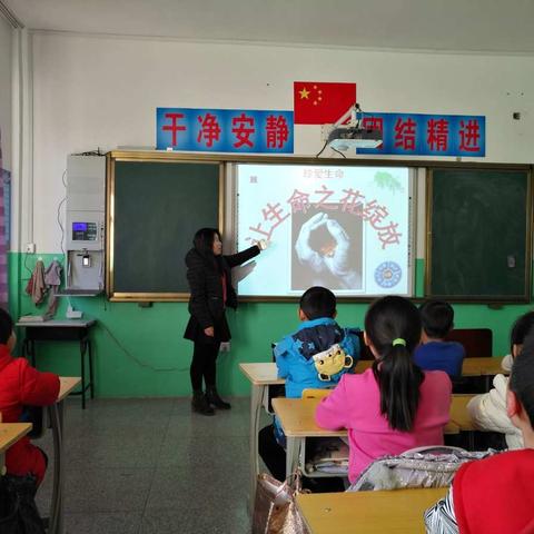 "让生命之花绽放"主题班会。同学们都收获了很多，知道了当自己的生命安全受到了威胁时，如何去做。