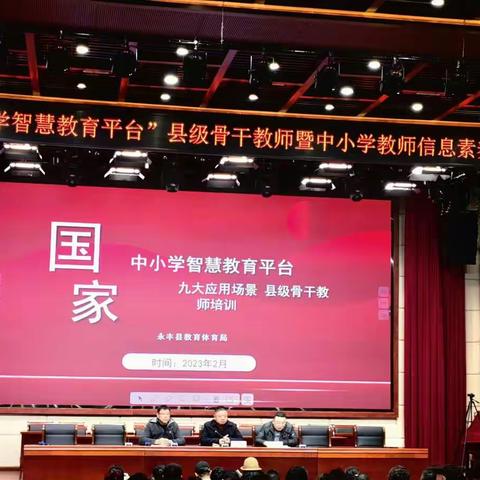 “国家中小学智慧教育平台”应用骨干教师团队培训