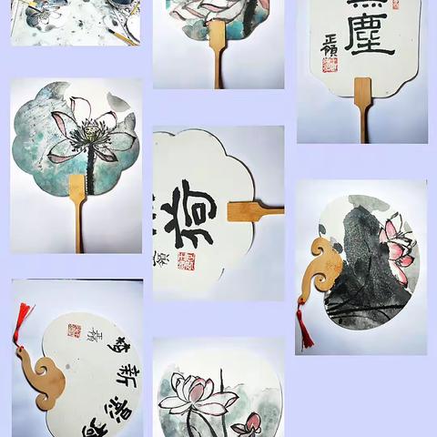 正领同学扇子作品分享