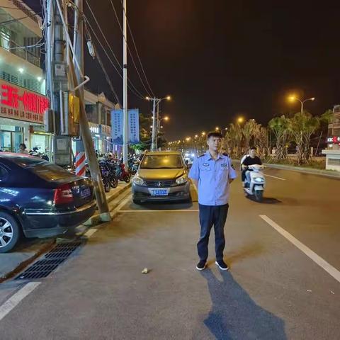 2023年4月12日夜间，林旺社区联防队员辖区内加强治安巡逻防控，街道小巷无异常情况