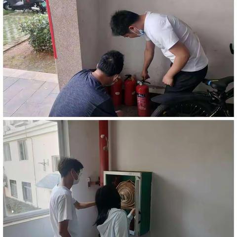 白沙街道白龙社区消防安全检查