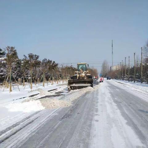 “无惧艰辛勇担当，誓把荆棘变坦途” 。---鄢陵县农管所全力除雪保通