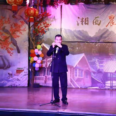 年会中的器乐和拳剑表演