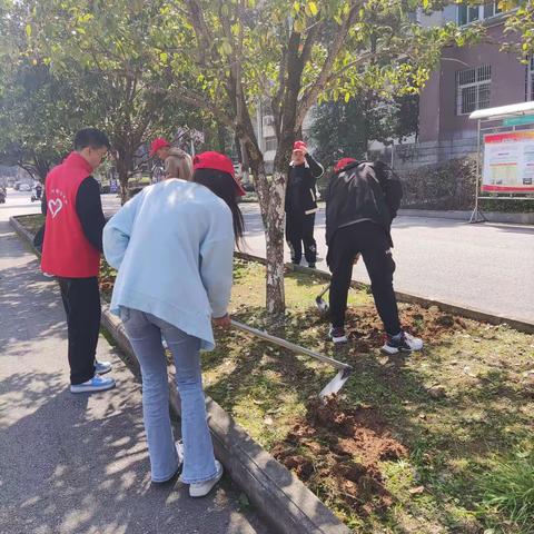 生物工程学院开展“手植春光，绿满校园”志愿服务活动