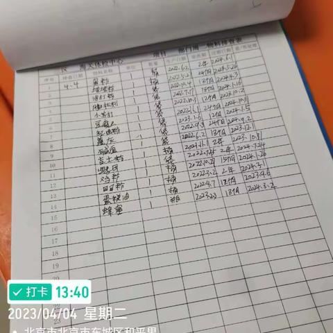 海关体检中心4.4号物料排查表