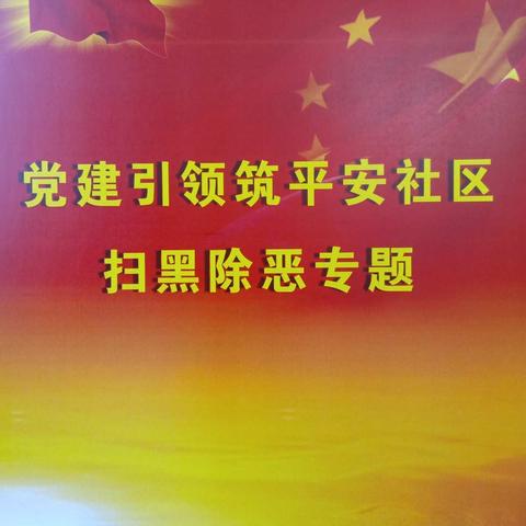 山大路街道甸柳社区---联合办事处经发科周末进行扫黑除恶专项斗争宣传活动